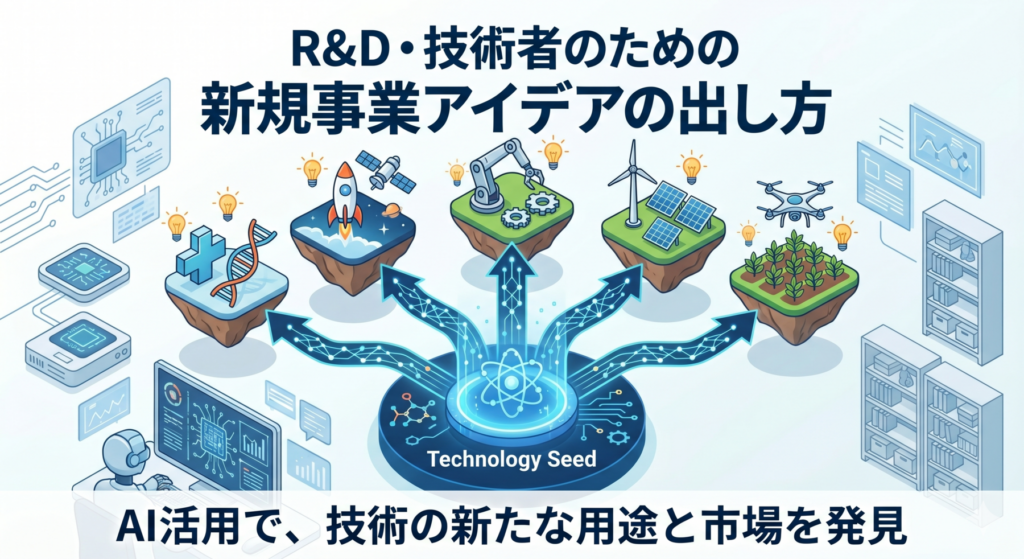 新規事業アイデアの出し方｜R&D・技術者のための発想法と実践プロセス