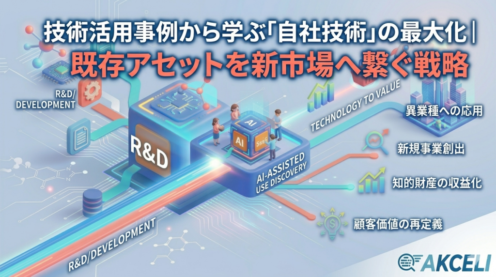 技術活用事例から学ぶ「自社技術」の最大化｜既存アセットを新市場へ繋ぐ戦略