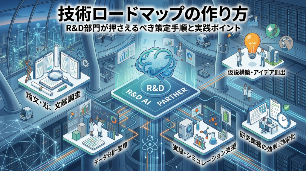 技術ロードマップの作り方｜R&D部門が押さえるべき5STEPと形骸化を防ぐ運用のポイント