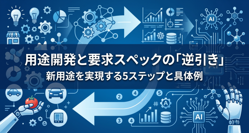 用途開発とは？新用途を実現する要求スペックの「逆引き」5ステップと具体例