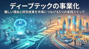 ディープテックの事業化とは？難しい理由と研究成果を市場につなげる5つの実践ステップ